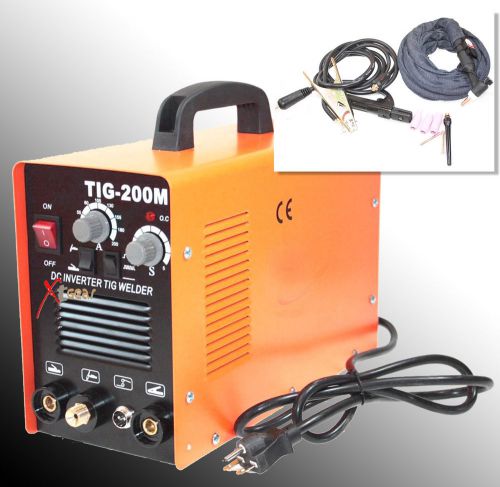 220v 200 amp tig &amp; arc  mma tig200m dc inverter pulse tig welding welder for sale