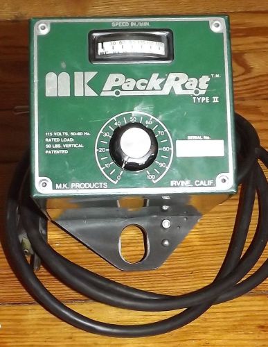MK Pack Rat Type II Track Torch With DAYTON 4Z537A DC Gearmotor Motor W/ Manual