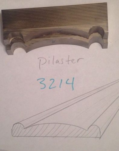 Lot 3214 Pilaster Moulding Weinig / WKW Corrugated Knives Shaper Moulder
