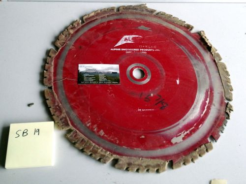 Sawmill saw blade 15-5/8&#034; w 1&#034; arbor for industrial sb19 for sale