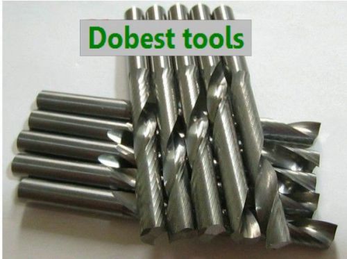 New 10pcs single flute spiral cnc router bits cutting tools 4mm 42mm for sale