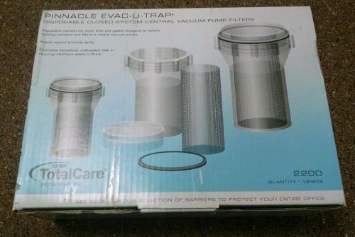 Pinnacle evac-u-trap #2200 dispoable closed system central vacuum pump filter for sale