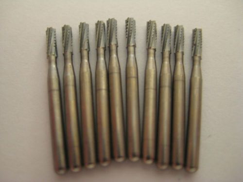 559 FG CARBIDE CROSSCUT BURS PACKAGE OF 10.......NEW