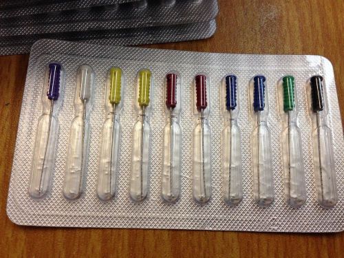 2 Plate Endodontic Files Root Canal Short Barbed Broaches 10pcs/plate EXCELLENT