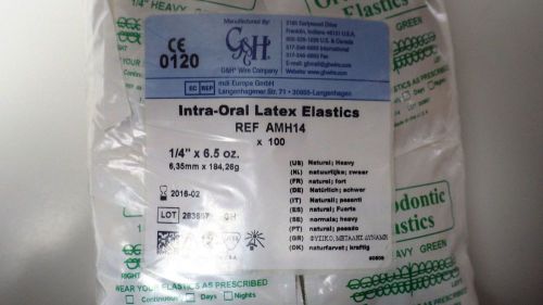 G&amp;H Intra-Oral Latex Elastics 1/4&#034; X 6.5 oz. (260 packs)