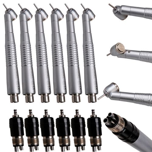 6pcs NSK SURGICAL 45 DEGREE HANDPIECE HIGH SPEED TURBINE w Coupler Style