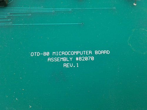 Sorvall pcb micro computer board # 82070 rev.1