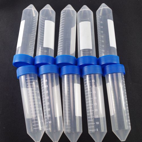 Plastic test tubes centrifuge tubes 50ml V-bottom  free shipping x12