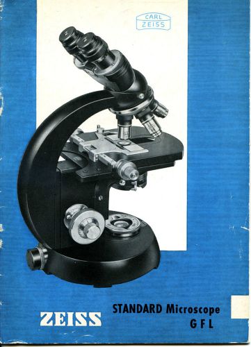 Zeiss standard microscope glf  manual on disk in .pdf format for sale