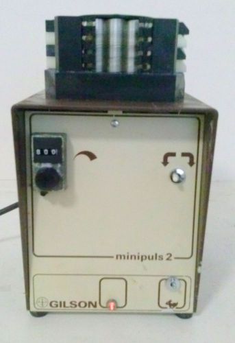 Gilson MiniPuls 2 Peristaltic Pump Forward &amp; Reverse w/ 4 Channel Pump Head