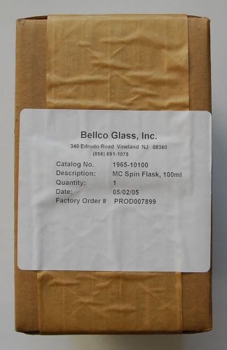 New Bellco Glass, MC Spin Flask, 100ml, Cat # 1965-10100