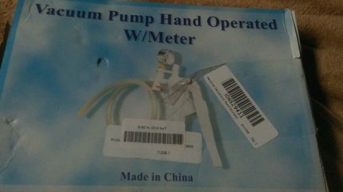 American Educational Hand Operated Vacuum Pump with Gauge