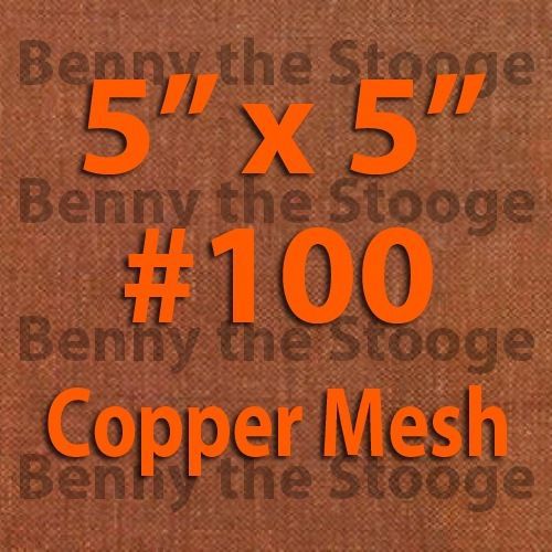  100% Copper 100 Mesh/150 Micron Kief / Pollen / Dry Sift Screen  5&#034;x5&#034;  