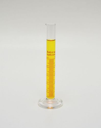 10 cylinders graduated measuring 5ml lab borosilicate glass 5 ml new for sale
