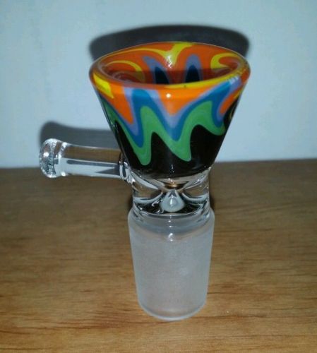 18mm Glass on glass bowl slide (black,green,blue,orange,yellow-deep)