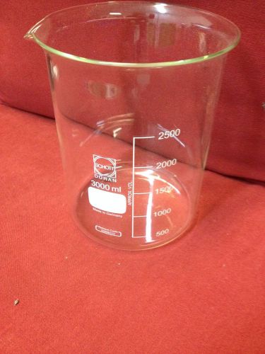 Glass 3000ml 3l low form beaker spout for sale