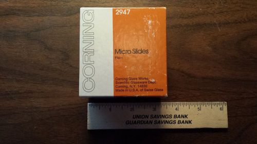 Box Corning Glass Micro Slides #2947-Pre-Cleaned-75 x 50 mm-.96 to 1.06 Thick!!!