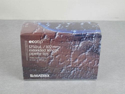 MATRIX ECOTIP BOX OF 720  EXTENDED LENGTH PIPETTE TIPS 1250ul/102mm