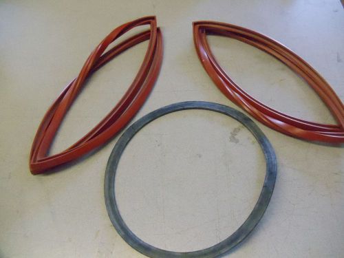 2 Rubber Square Shape Ring 14&#034; x 14&#034; &amp; 1 Round Shape Ring 10&#034; OD