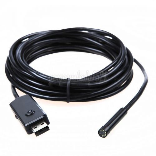 New hot 5m usb waterproof endoscope snake scope led 7mm inspection tube camera for sale