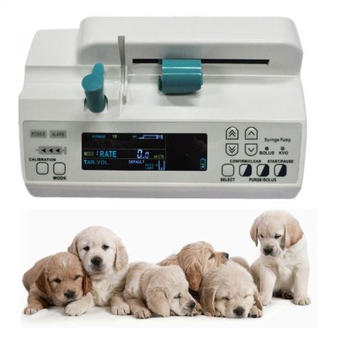 Veterinay vet injection new syringe pump ideal for icu &amp; ccu 0.1-1800ml/h dog for sale
