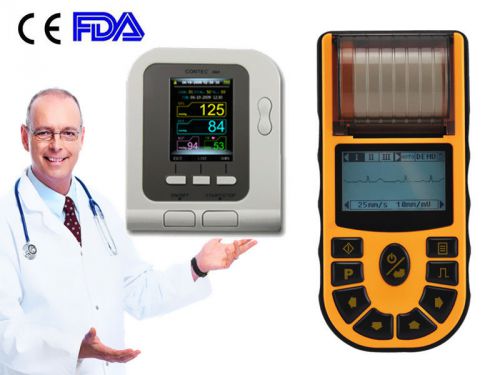 Digital 1 channel ecg machine +blood pressure monitor,ecg nibp spo2 +pc software for sale