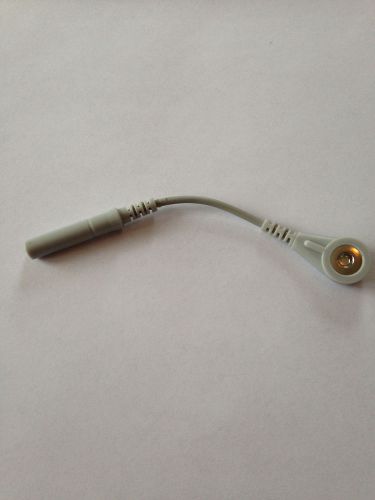 Ecg-ekg banana to snap connector adapter cable for sale