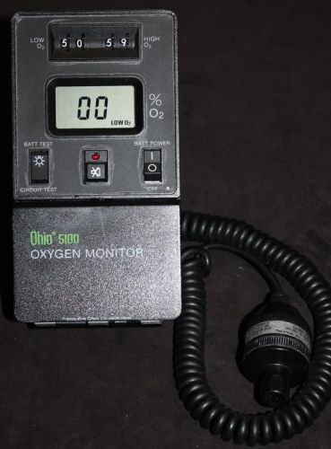 Ohio 5100 Oxygen  Monitor with Sensor Oximeter Oxymeter Free Shipping!