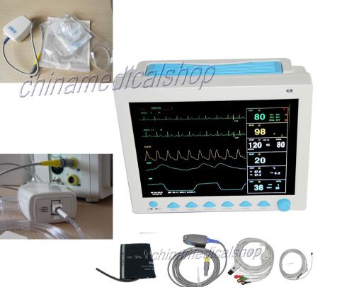 2014 ce*fda icu parameters patient monitor with ecg nibp spo2 resp temp pr+etco2 for sale