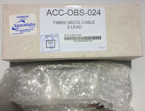 Spacelabs Fetal / Maternal ECG Cable ACC-OBS-024 Brand New MECG FM800