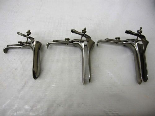1 Lot of 3: Abco Graves Vaginal Speculum