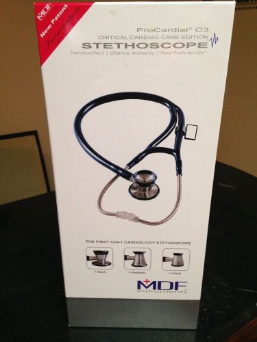 MDF ProCardial C3 Critical Cardiac Care Ed, handcrafted Stethoscope, New in box