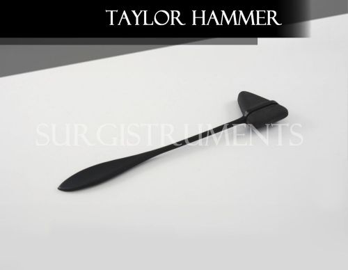 Set of 4 BLACK Taylor Percussion (Reflex) Hammers - Medical Surgical Instruments