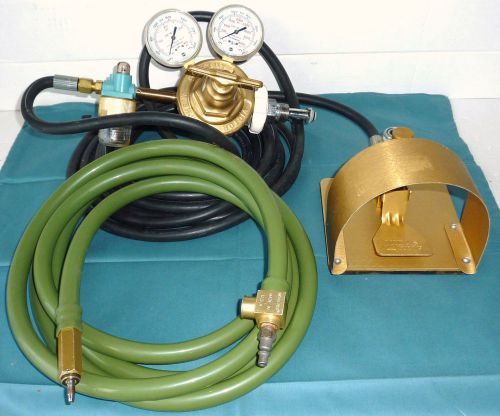 Midas rex drill system with victor 2 stage regulator, hose &amp; footswitch for sale