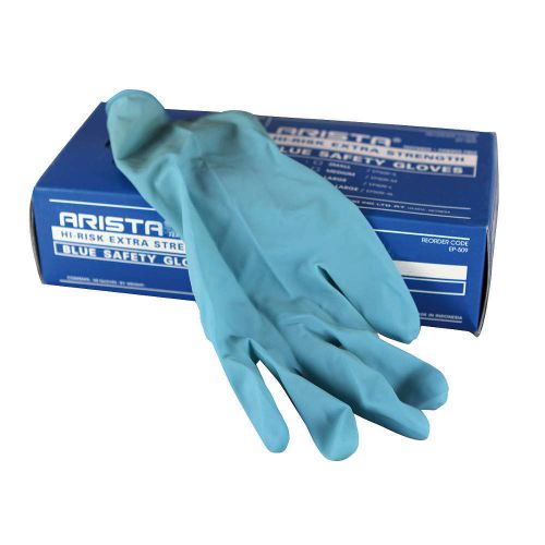 Disposable Gloves, Latex, L, Blue, PK50 EP509-L   CASE