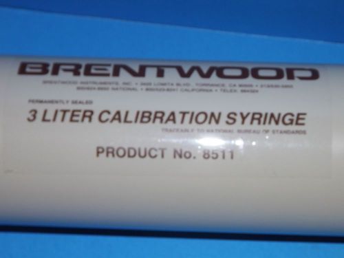 Midmark Brentwood 3.0 L Liter Calibration Syringe