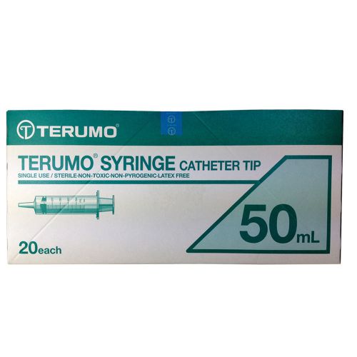 5 x 50ml 50cc Terumo Dispoal Syringe Catheter tip Hypodermic Sterile  Luer Slip