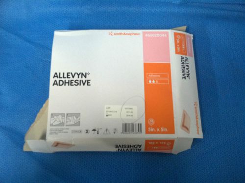Smith and Nephew Allevyn Adhesive 66020044 5&#034; x 5&#034;. 10 Units.