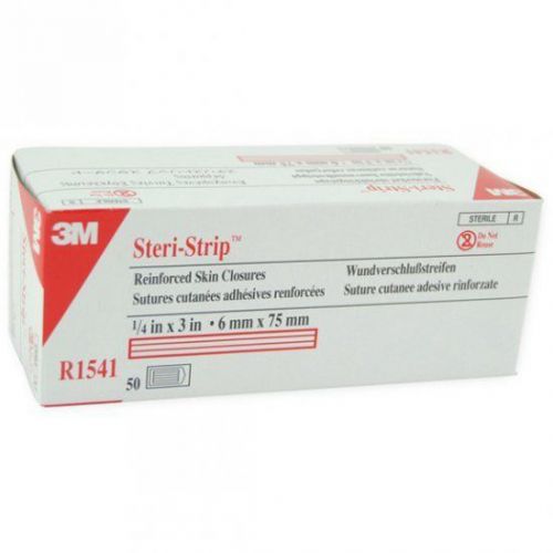 3m r1541 steri-strip adhesive skin closure strips, reinforced 6mm x 75mm case/4 for sale