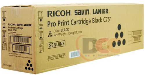828185 Ricoh Pro C651 C751 Black Toner Cartridge c651ex