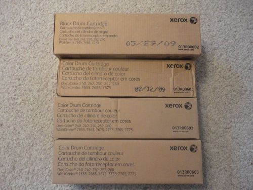 Xerox Docucolor 240, 250, 252, 260. Drum Set, 3-Color &amp;1 Black.