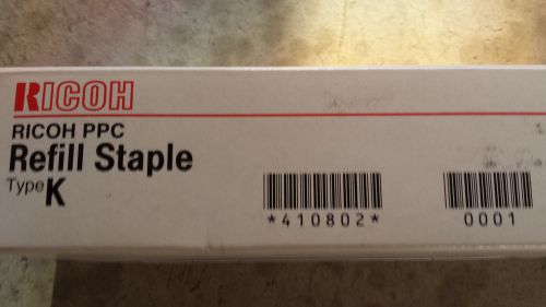Staple Cartridge, Box of 3 - 5,000 Staples per Cartridge Type K - Genuine Ricoh