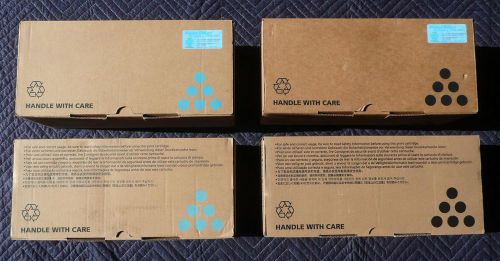 4 genuine ricoh toners -type sp c220a - 2 black and 2 cyan - sealed - free ship! for sale