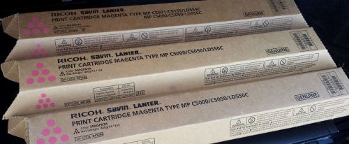 Ricoh Savin Lanier Genuine MP C5000 C5050 LD550C Meganta Toner Set Lot of 3