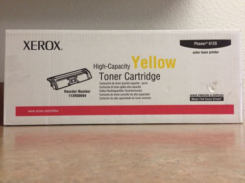 New Xerox Phaser 6120 Yellow Toner - Free Shipping In USA