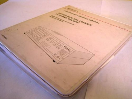 Pitney Bowes Dictaphone Series 9800 DAT Logger Play Record Service Manual 889324