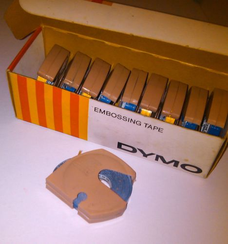 Dymo - 1/4&#034; Label Maker Tape (Lot of 10 Rolls) Original Vintage Box - Very Rare