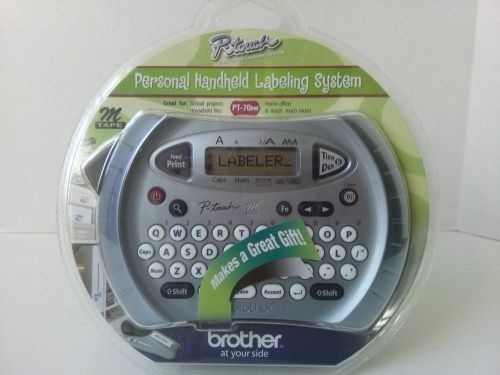 Brother p-touch model pt-70bm personal handheld electronic labeling system for sale
