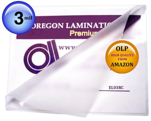 New 12 x 18 laminating pouches 3 mil menu laminator sleeves qty 100 for sale