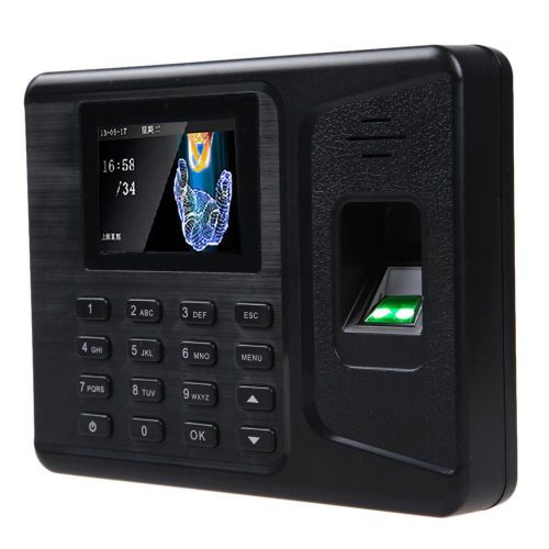 New Biometric Fingerprint Time Recorder Employee Attendance Clock ID Card TCP/IP